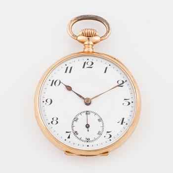 POCKET WATCH, clcockwork marked "Solid", 42 mm.