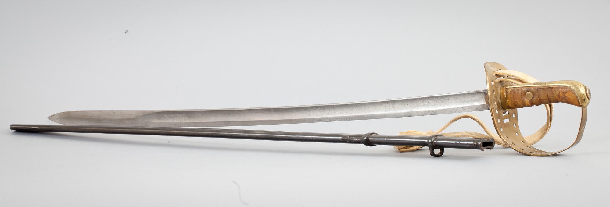 SABEL, för kavallerimanskap, Sverige, M/1864.