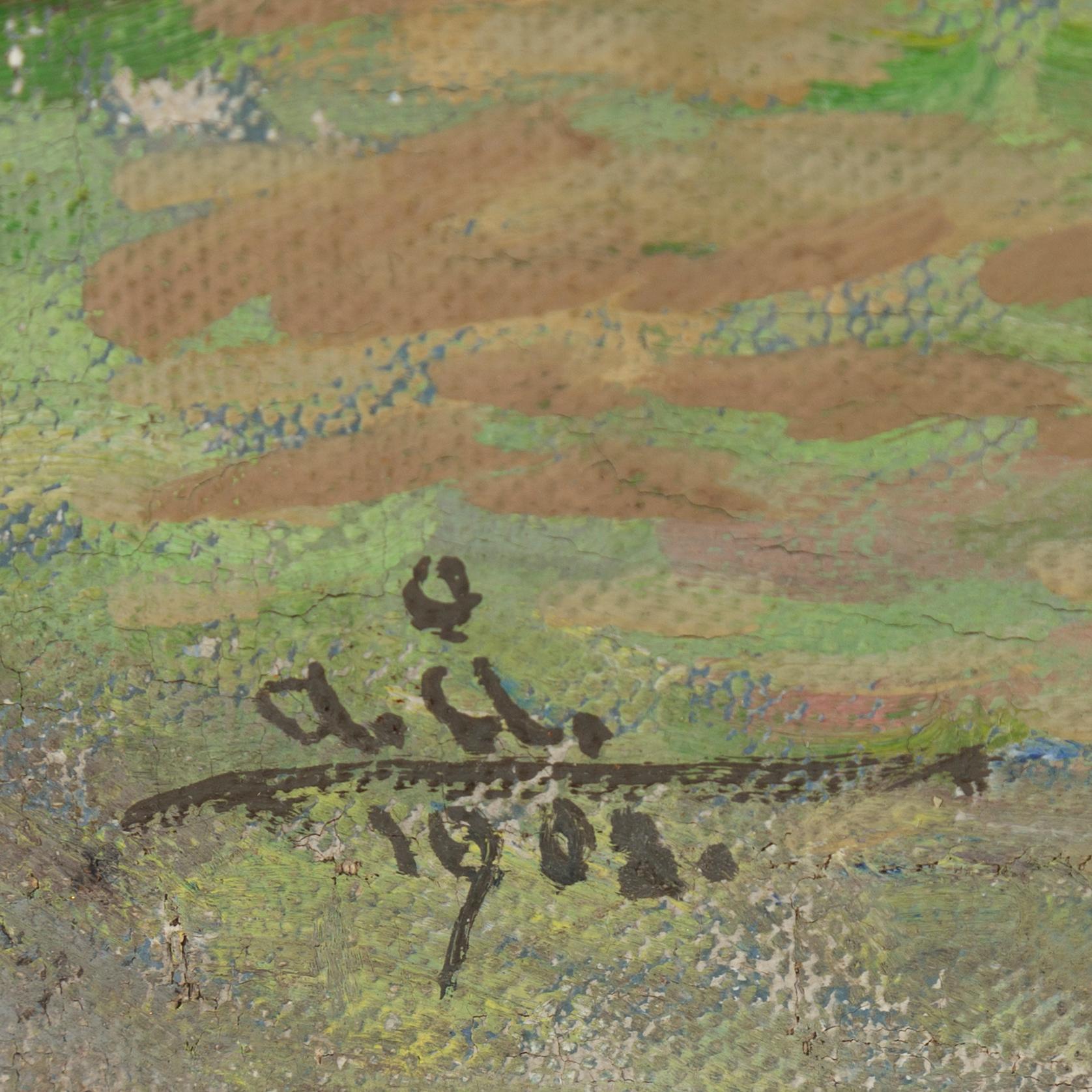 ACKE ÅSLUND, oil on canvas/panel, signed and dated 1903.