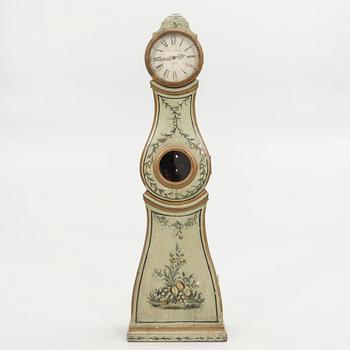 Longcase clock, miniature, folk art, 17th/18th century.