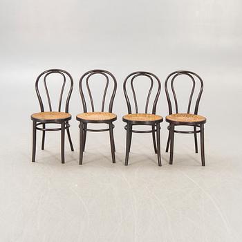 A set of four rattan chairs first half of the 20th century.