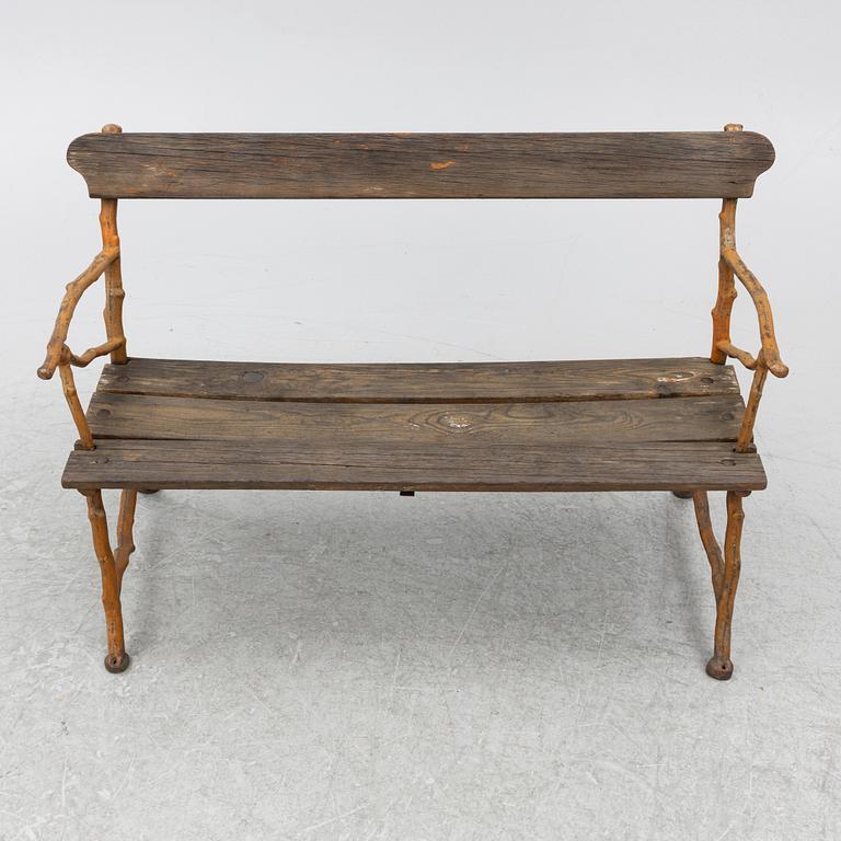 A garden sofa, Bolinders workshops, Stockholm, circa 1900.