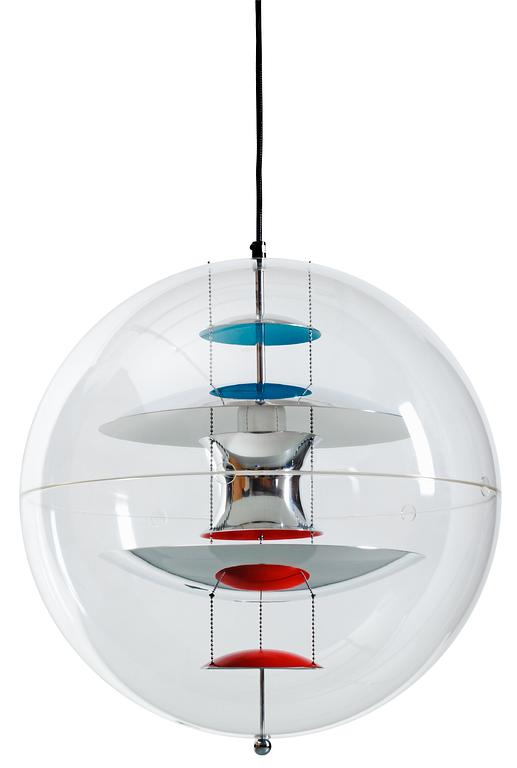 A Verner Panton 'VP-Globe' hanging lamp, Louis Poulsen, Denmark.