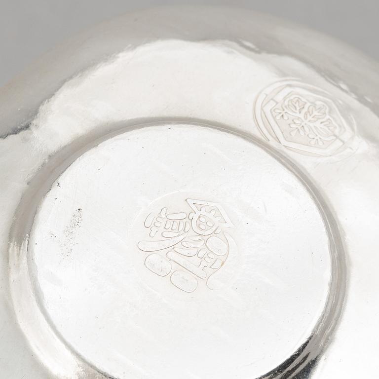 Fat, tre stycken, silver, Japan, 1900-tal.