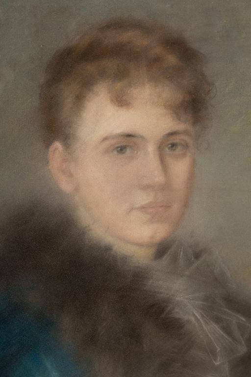 FANNY HJELM, tiilskriven, pastell.