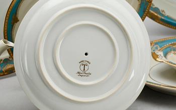 MATSERVIS, 56 del, porslin, 1900-talets första hälft.