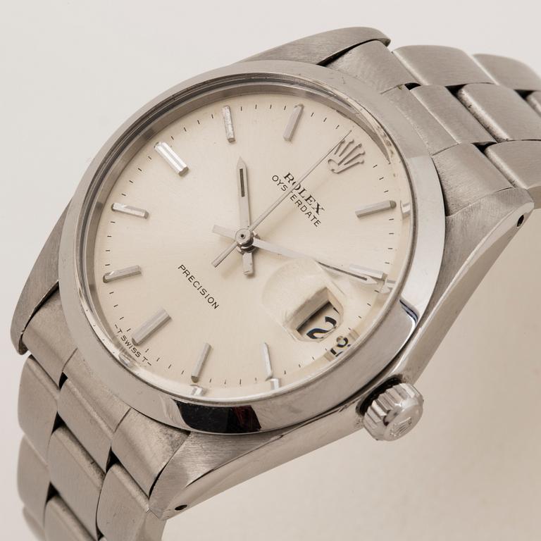 Rolex, Oysterdate, Precision, wristwatch, 35 mm.