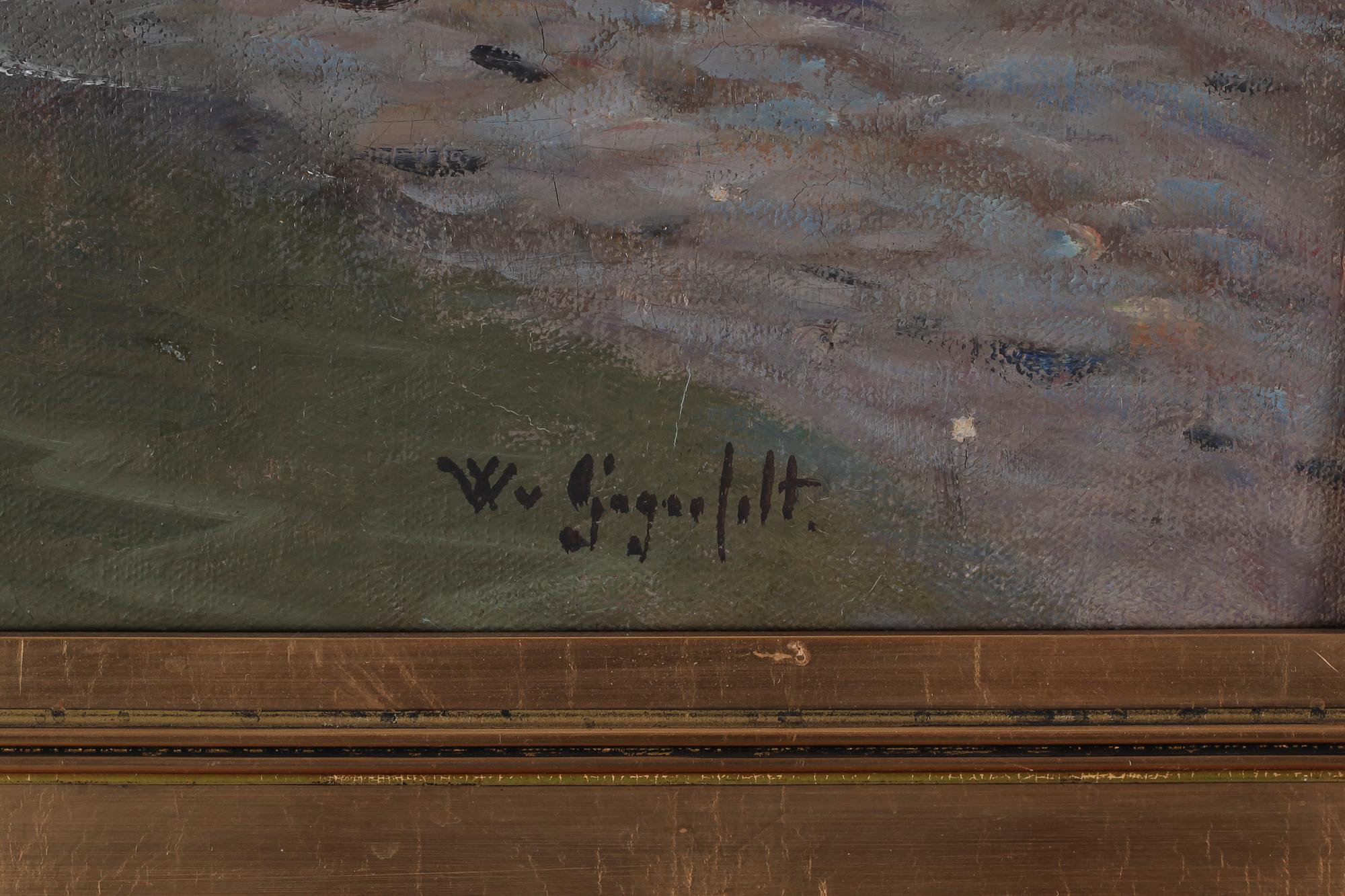 oil on canvas, signed.