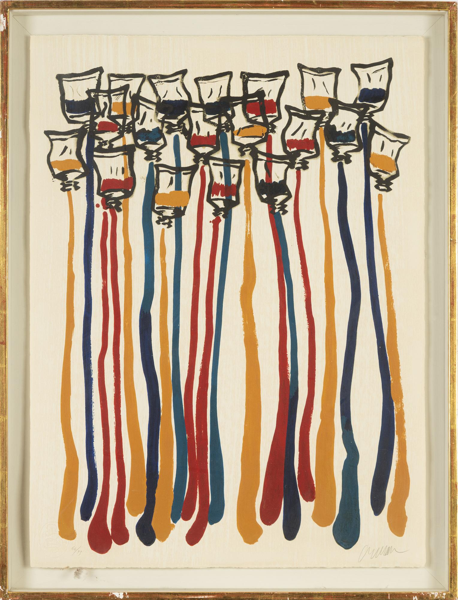 Arman, lithograph in colours, signed and numbered 66/99.