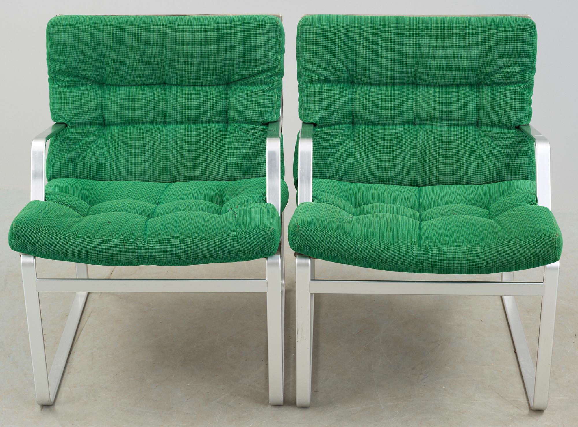 FÅTÖLJER, ett par, Bruno Mathsson, Mathsson International AB, 1970-tal.