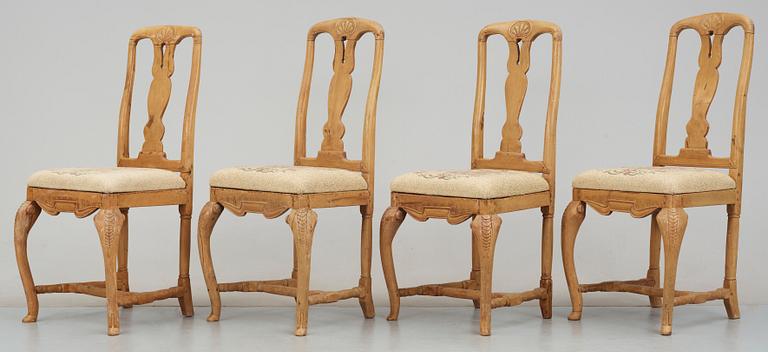 STOLAR, 4 st, senbarock, 1700-talets mitt.