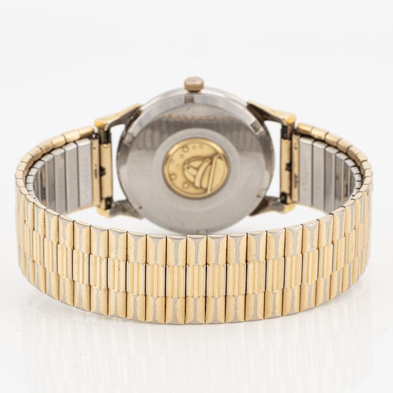 Omega, Constellation, Calendar, "Pie-Pan", armbandsur, 34 mm.