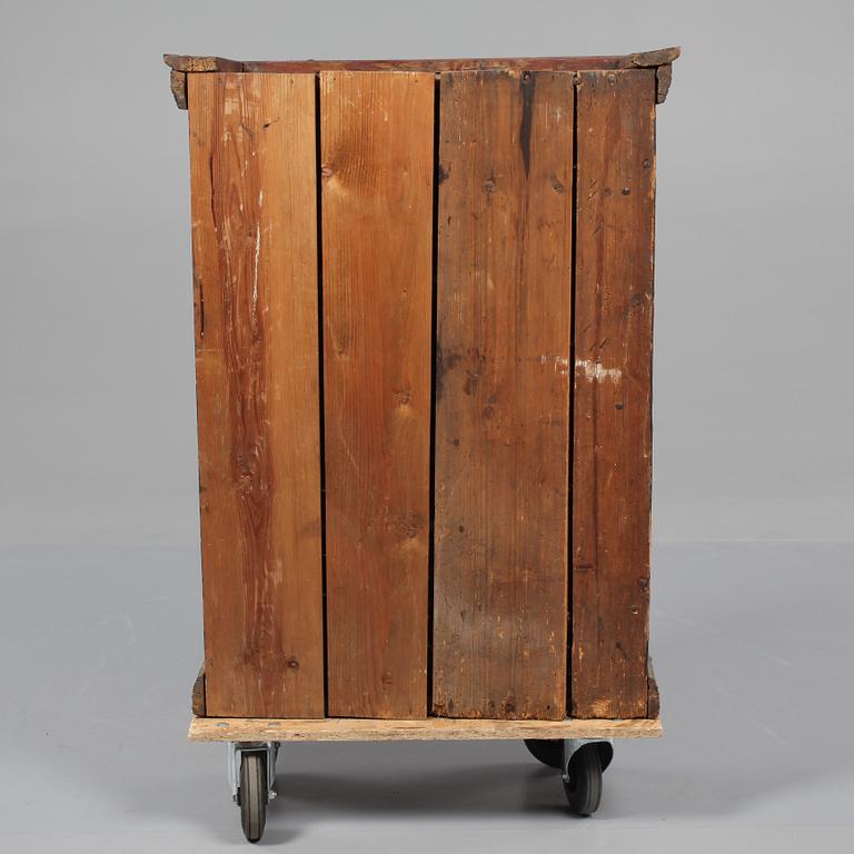 VÄGGSKÅP, allmoge, daterat 1833.