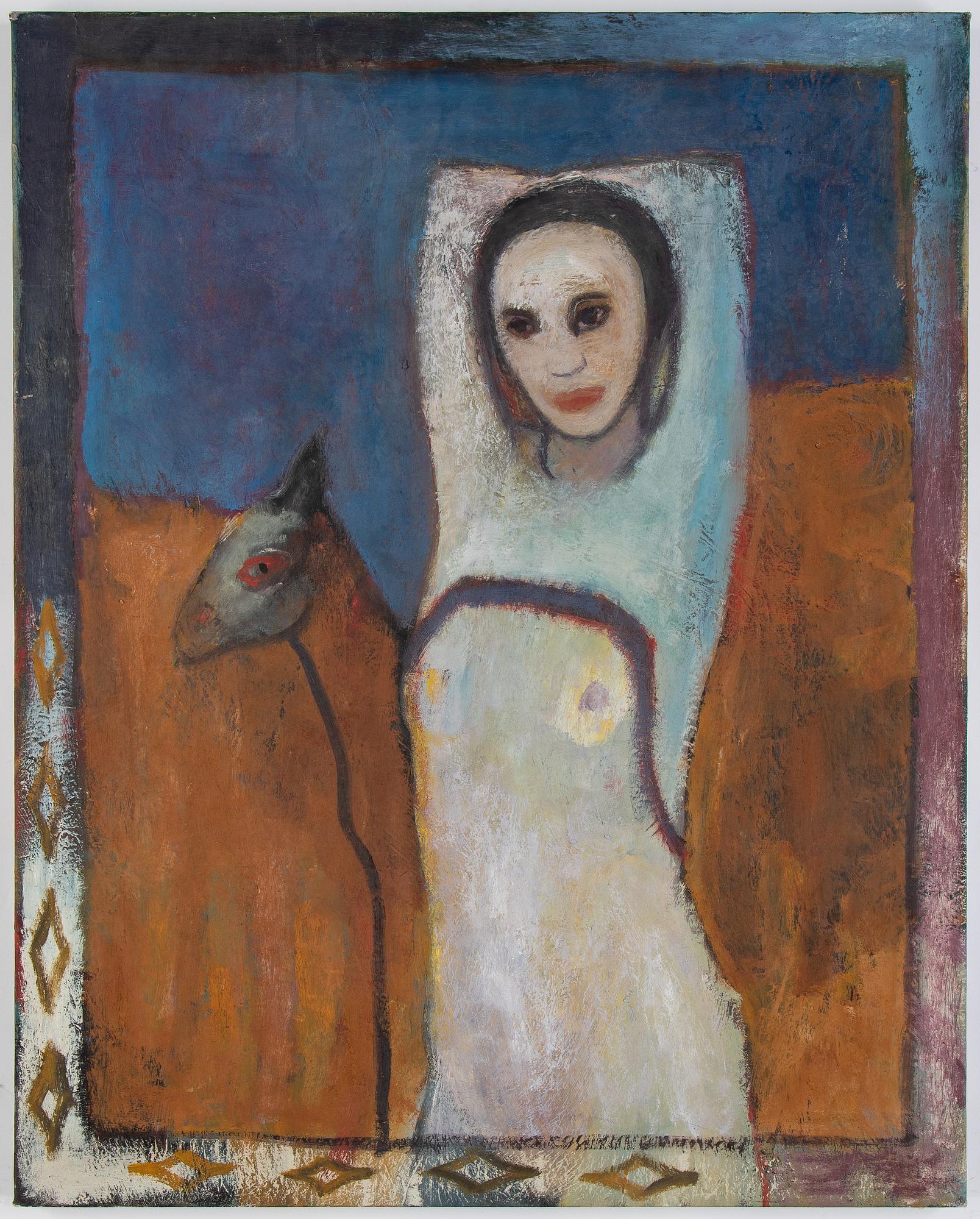 Katarina Jakobsson, olja på duk, signerad och daterad -90 a tergo.