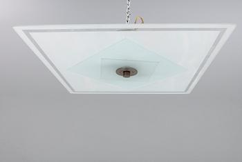 TAKPLAFOND, glas, sannolikt Orrefors, 1930-tal. Höjd ca 15 cm.