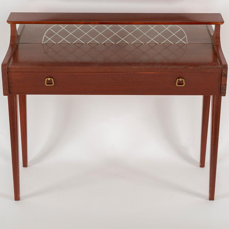 A mirror and table, Glas & Trä, Hovmantorp, 1950s.