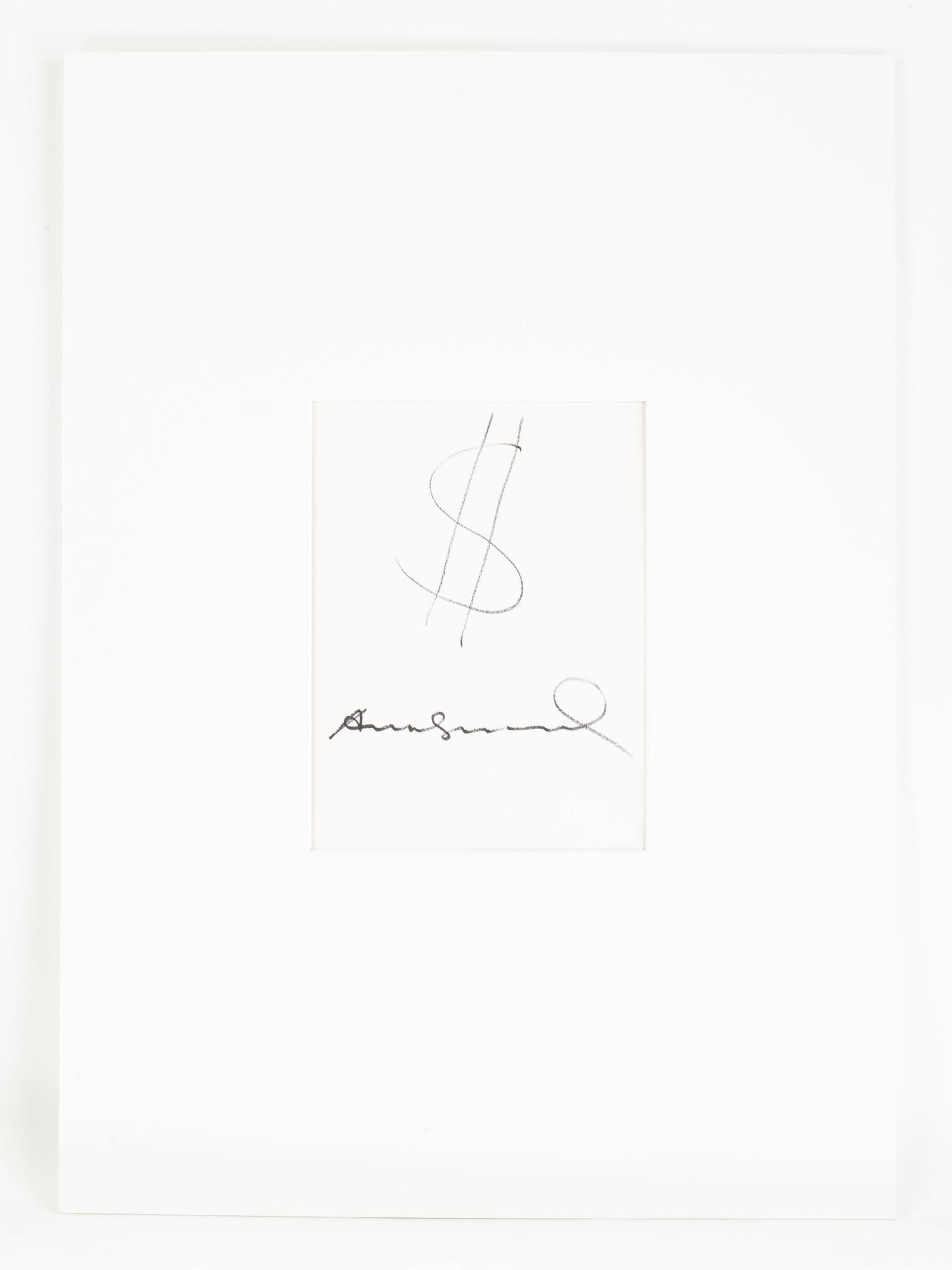 ANDY WARHOL, tuschteckning, signerad.
