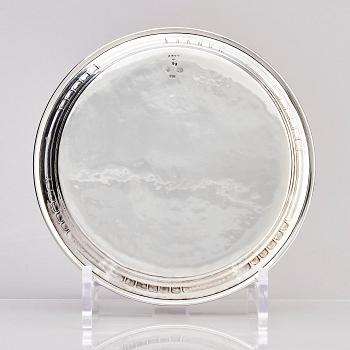 Georg Jensen, a silver coaster, design no 65, Copenhagen 1920.
