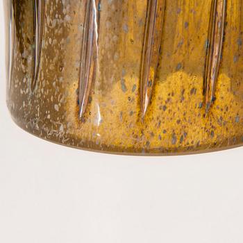TIINA NORDSTRÖM, veistos, "Keltakaktus", signeerattu Tiina Nordström Iittala 1992.