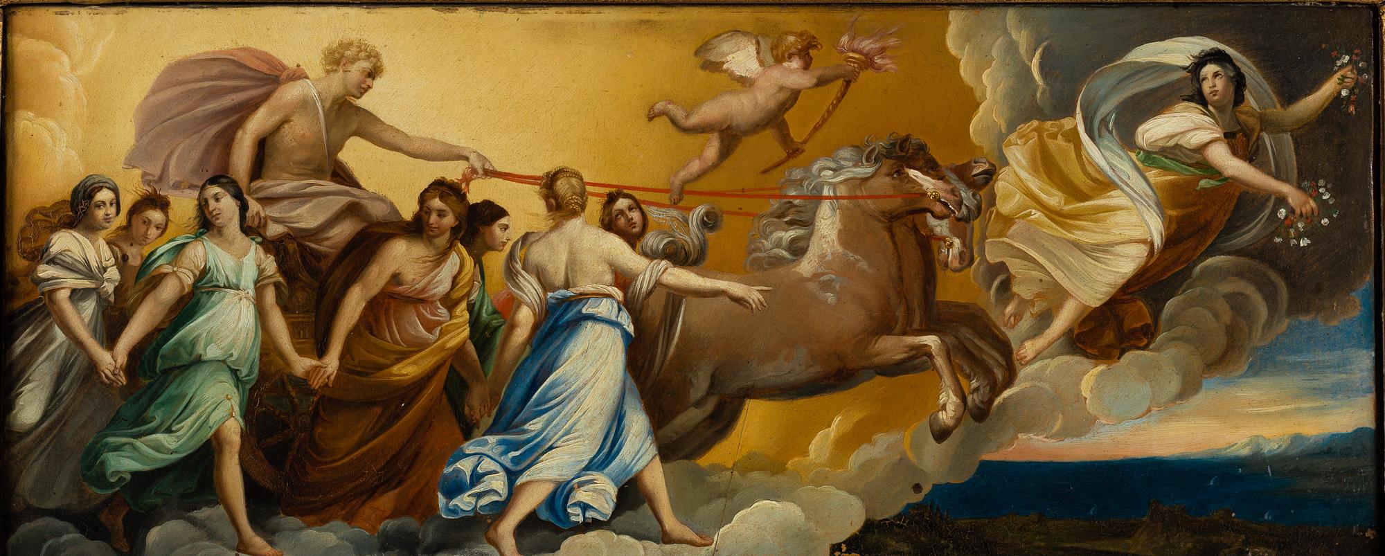 GUIDO RENI, efter, 1800-TAL, olja på papper/duk.