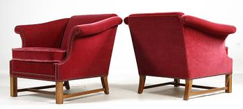 FÅTÖLJER, ett par, 1900-tal.