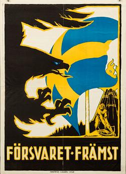 GUNNAR WIDHOLM, poster, 1914.