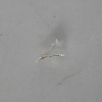 A pair of glass bonbonnières, probably Ireland. 19th century.