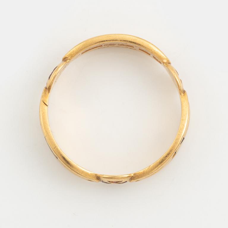 Ring, 18K gold, Masonic ring.