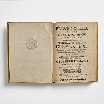 History of Papal coins, 1715.