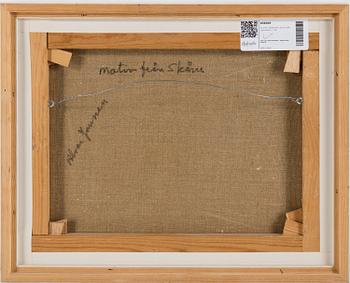 ALVAR JANSSON, oil  on canvas, skigned A.J.