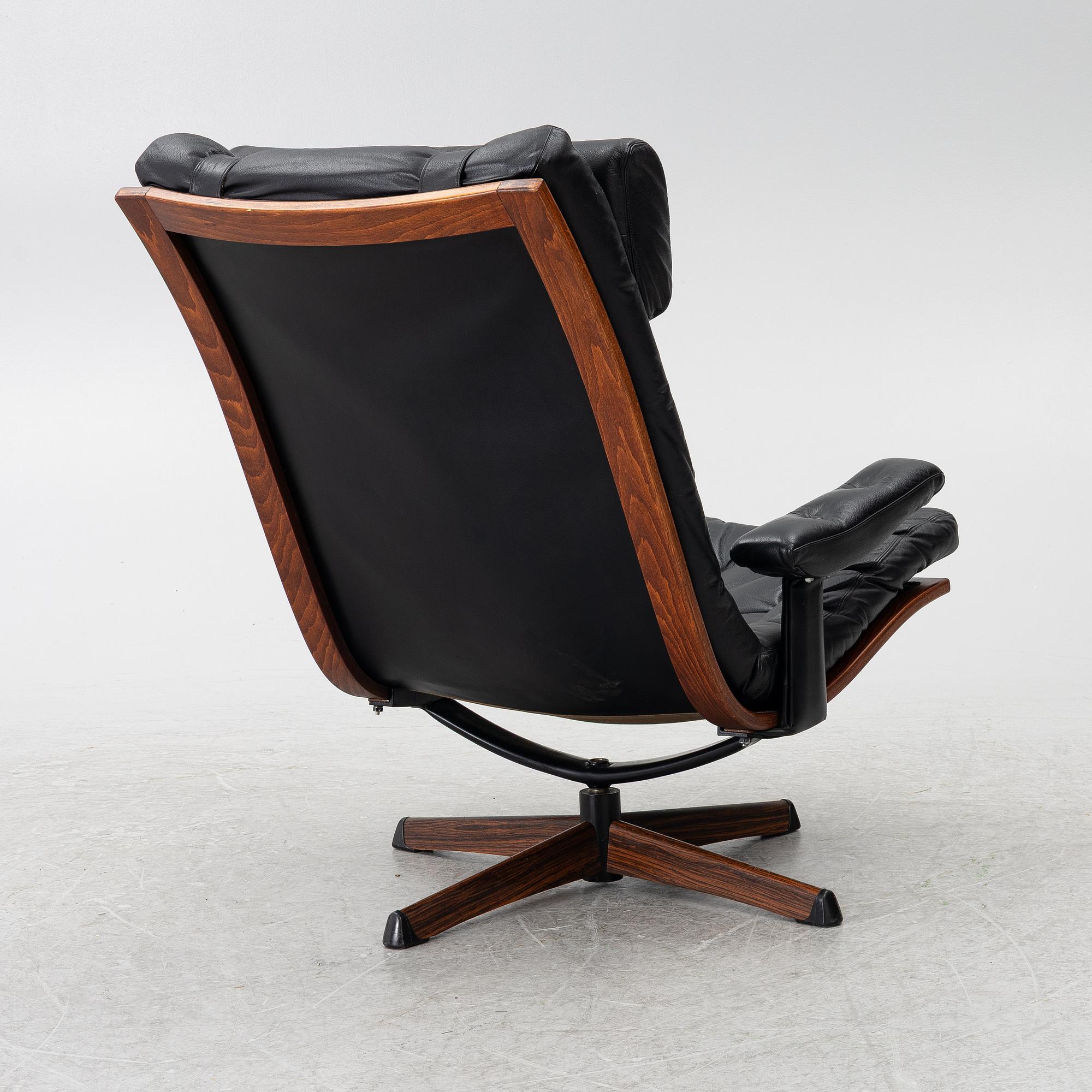 Fåtölj, ”Delfin”, Göte Möbler, Nässjö, 1970-tal.