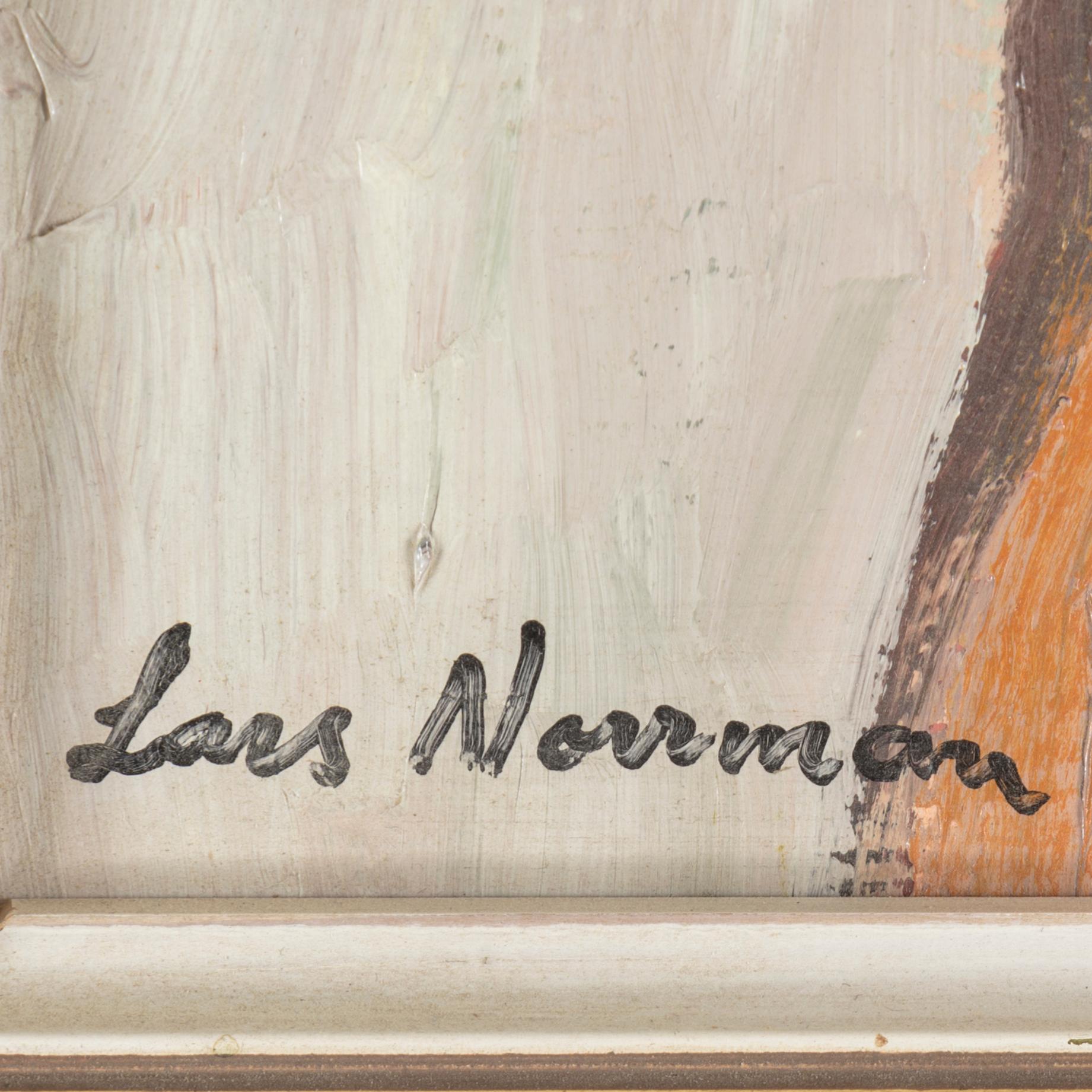 LARS NORRMAN, olja på pannå, signerad.