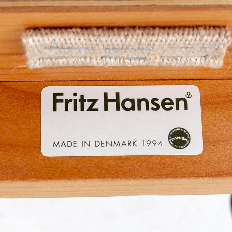 Hans J Wegner, a Kina-stilen armchair for Fritz Hansen, Denmark, dated 1994.