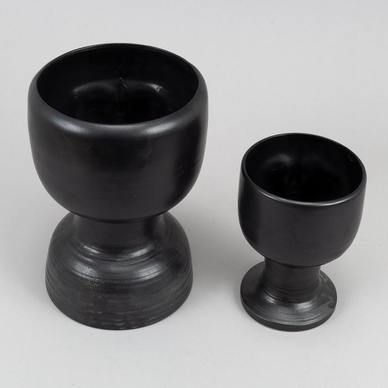 Lisa Larson, two stoneware vase from Gustavsberg.