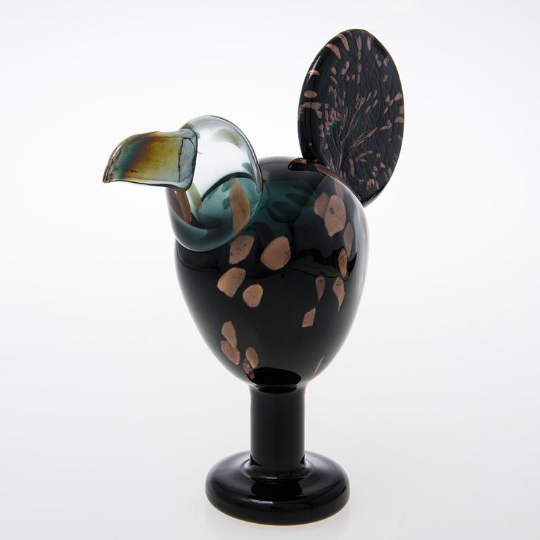 OIVA TOIKKA, FÅGEL, glas, signerad O. Toikka Nuutajärvi, numrerad 445/1000.