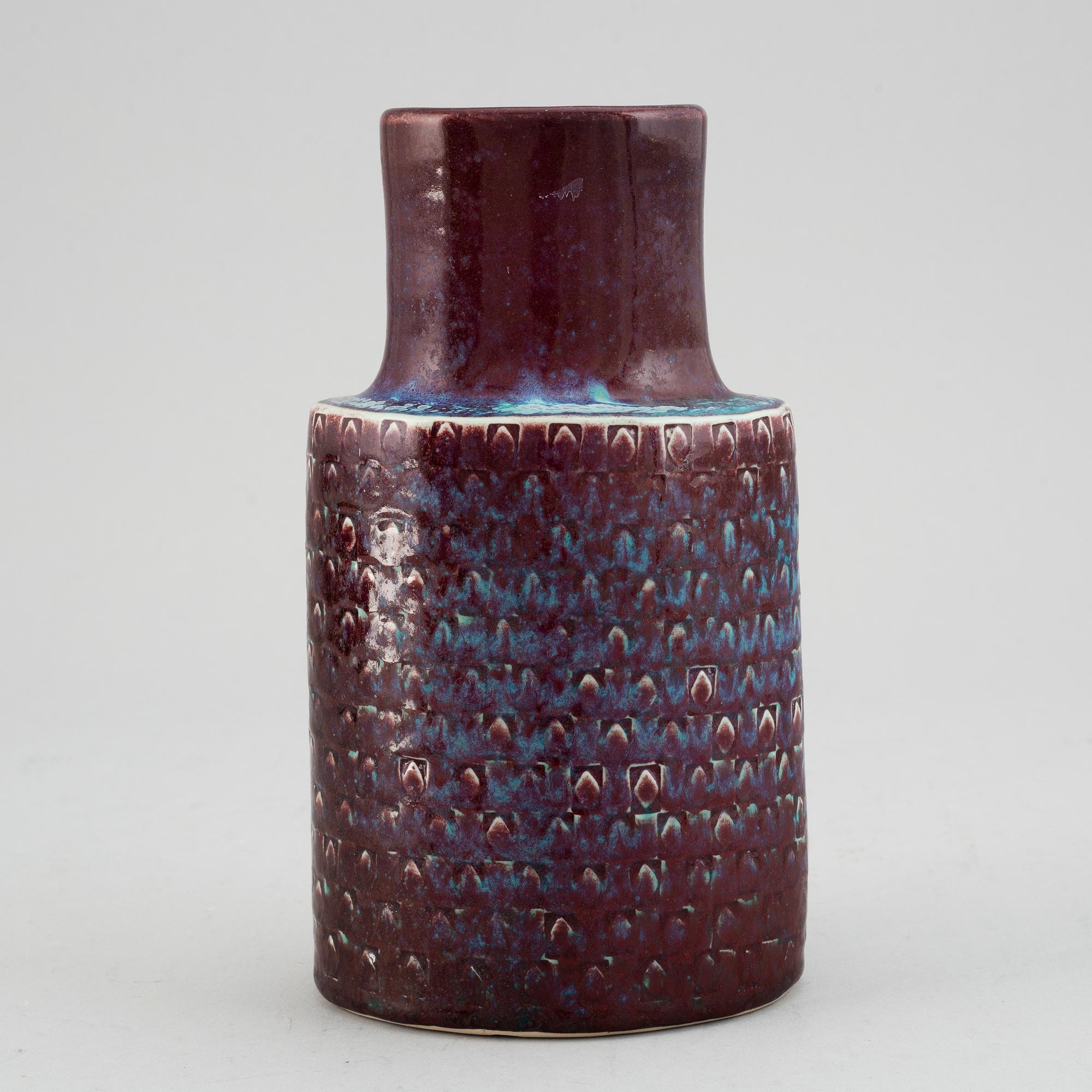 Stig Lindberg, a stoneware vase, Gustavsberg Studio.