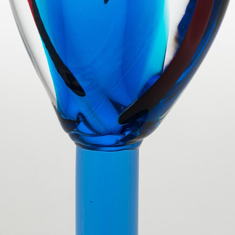 Oiva Toikka, skulptur, "Lollipop", signerad Oiva Toikka, Nuutajärvi 2004 135/200.