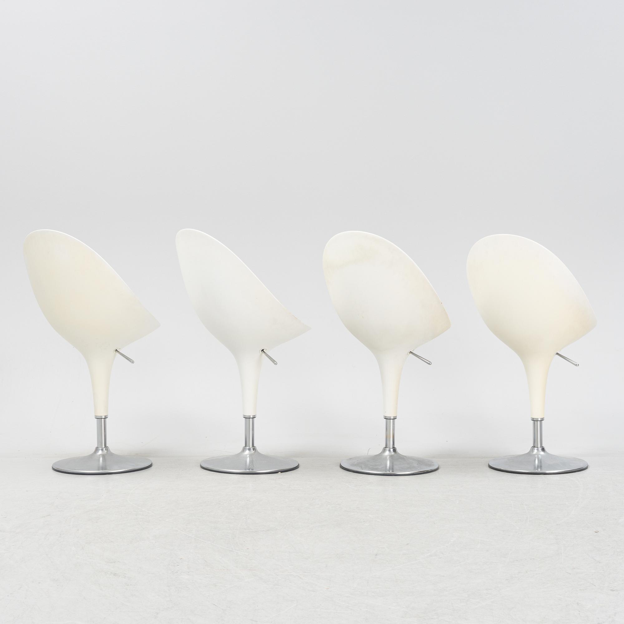 Stefano Giovannoni, a set of four 'Bombo chair', bar chairs, Magis, Italy.
