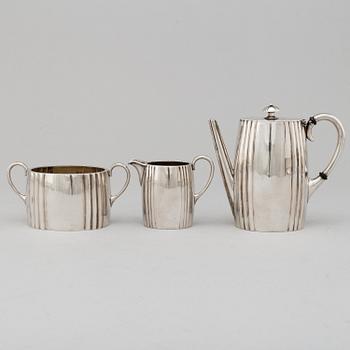 A MICHELSEN, a silver mocca service, Copenhagen 1906.