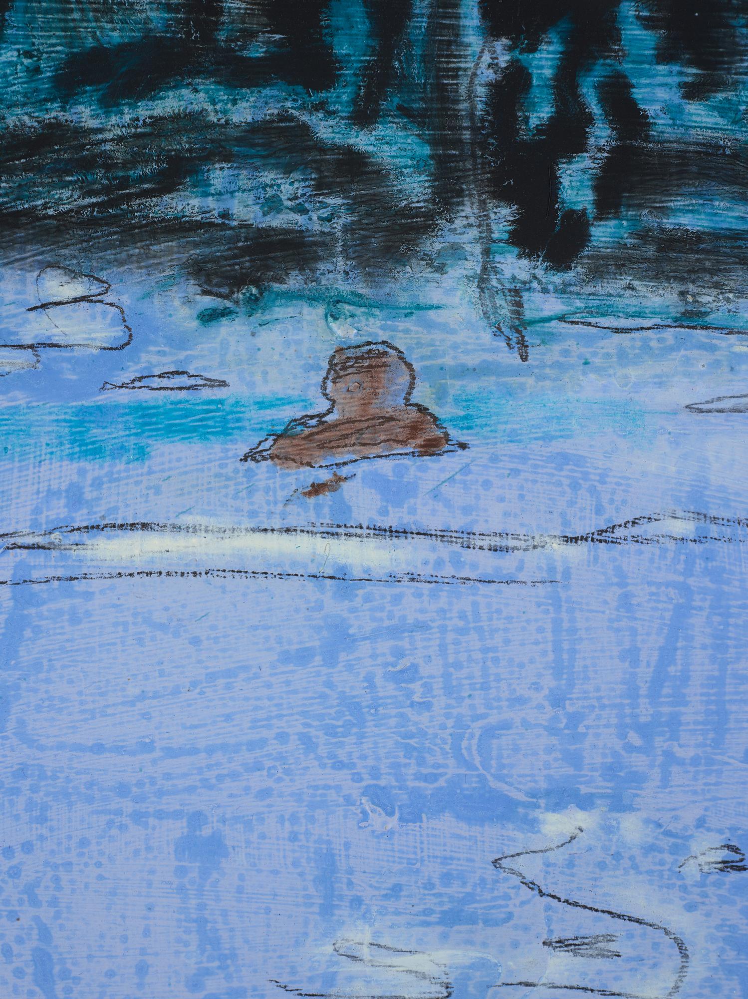 Magnus Berg, blandteknik på duk, signerad. Daterad 2010 a tergo.