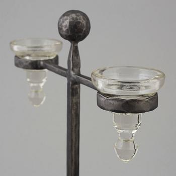 BERTIL VALLIEN, ljusstake, Boda Smide, 1970-tal.
