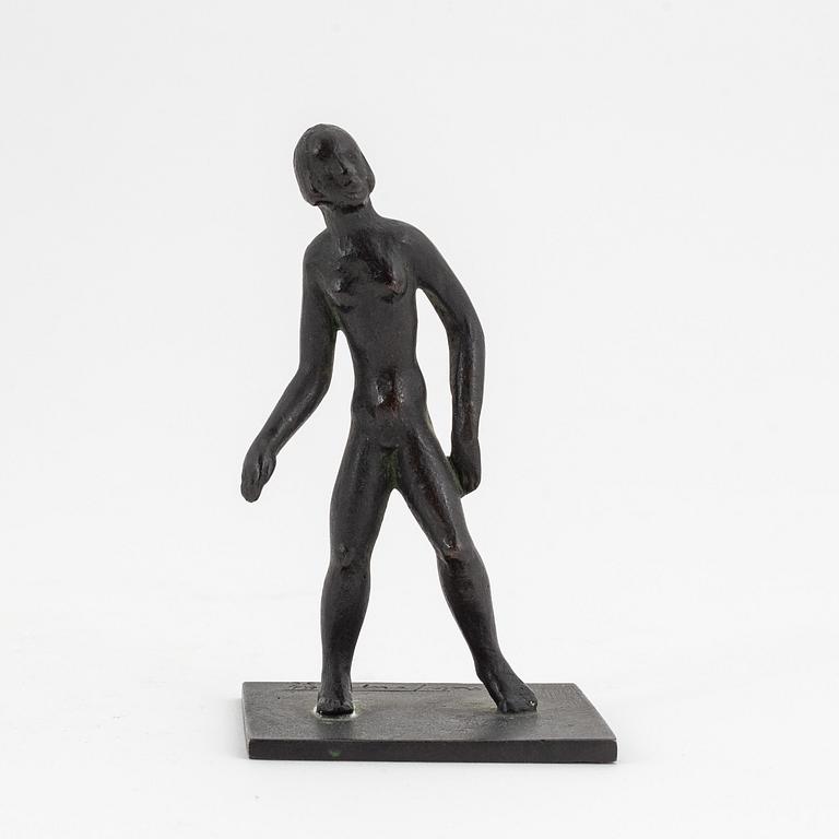 Nils Fougstedt, sculpture, bronze, signed and dated -36.