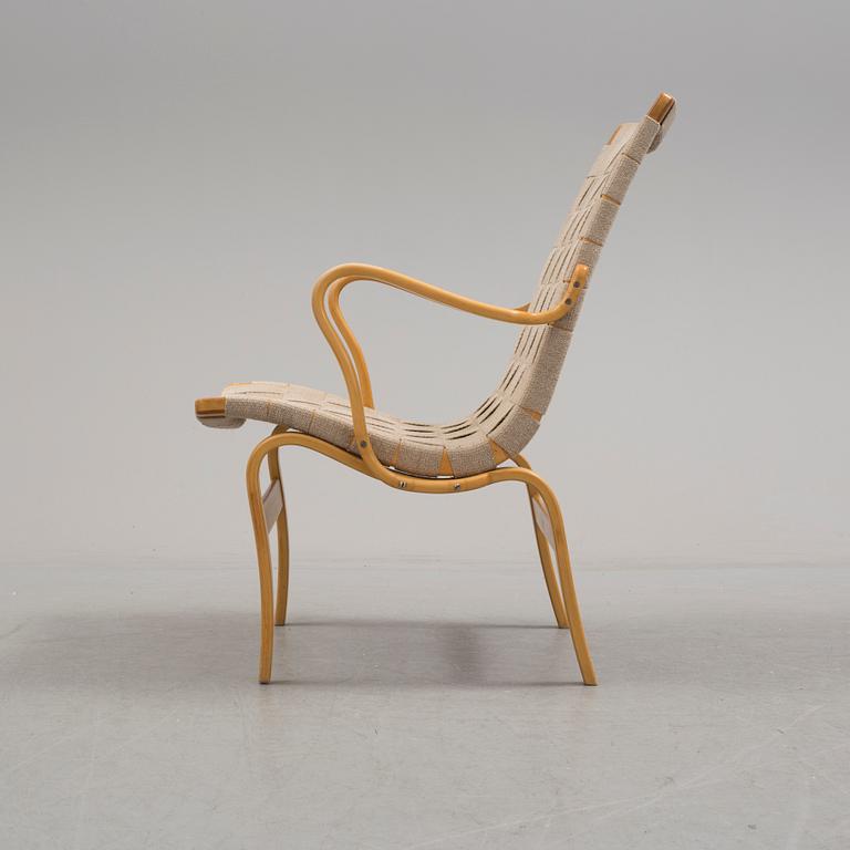 A ' Eva' easy chair by Bruno Mathsson for Firma Karl Mathsson.