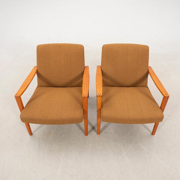 Armchairs a pair Ulfets Tibro 1960s.