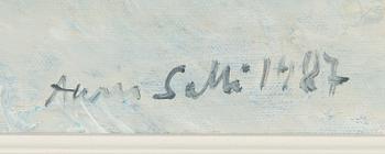 Aares Salli, oil on canvas, signed and dated 1987.