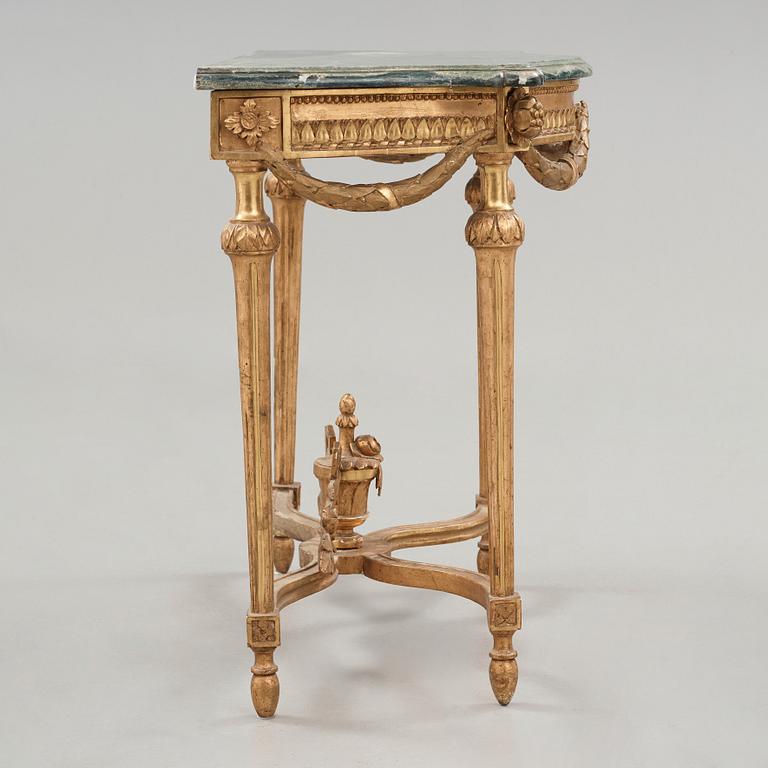 A Gustavian late 18th century console table.