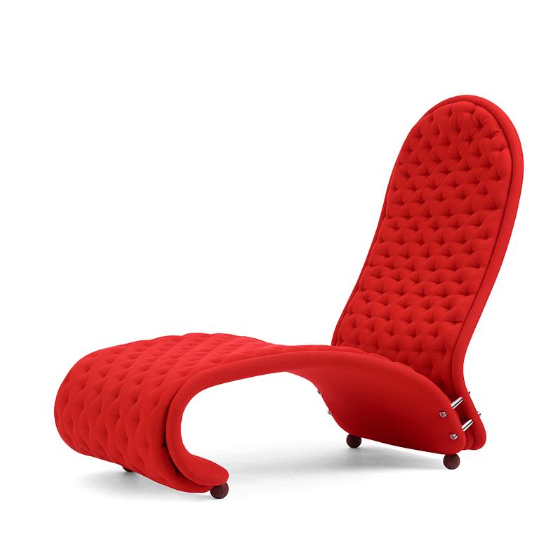 Verner Panton, a high back lounge chair, "System 1-2-3 model K", Fritz Hansen, Denmark, ca 1973.