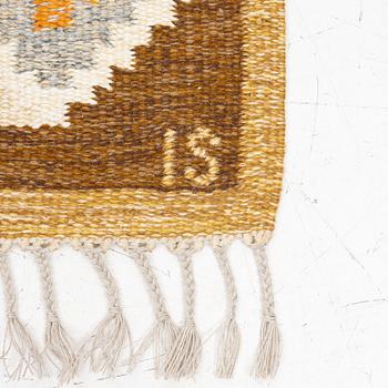 Ingegerd Silow, Rug, “Nejlikan”, rölakan, approx. 238 x 168 cm, signed IS.