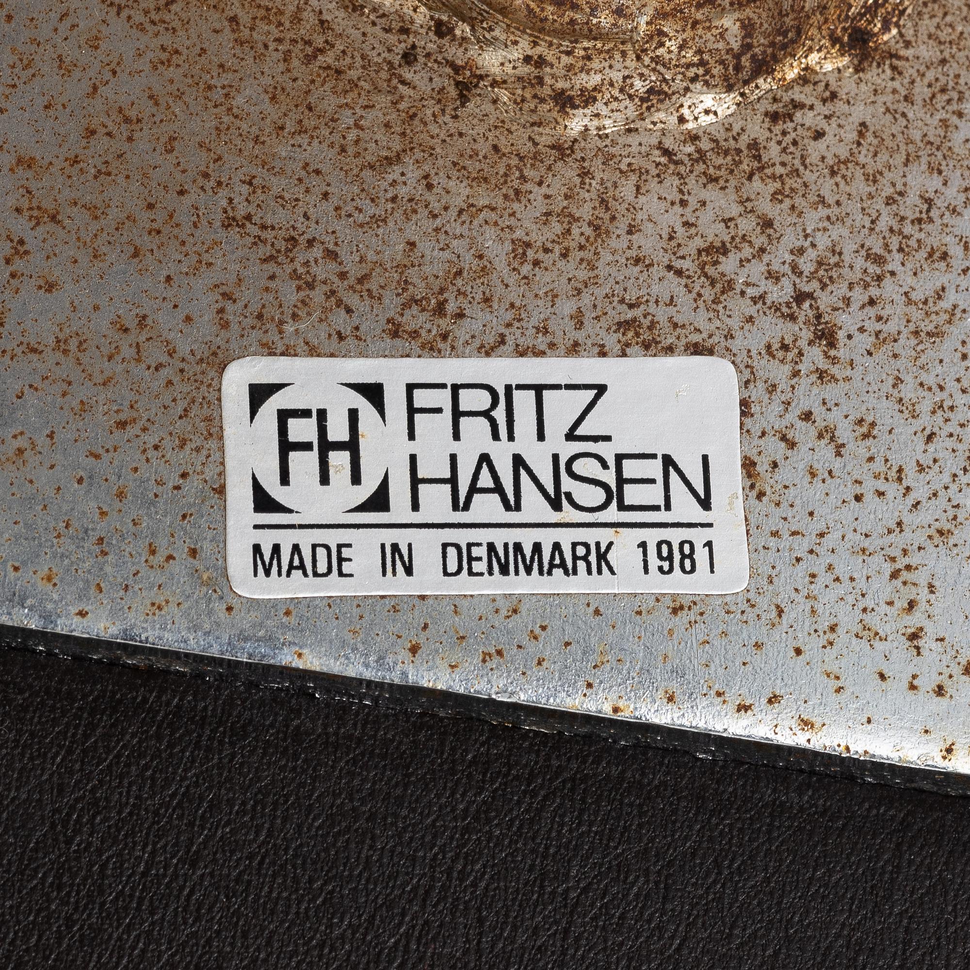 Arne Jacobsen, Stolar 4 st. "Oxford Chair", Fritz Hansen, Danmark.