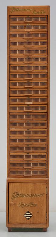 LÅDFACK, Gütermans Sysilke, 1800-talets senare del.